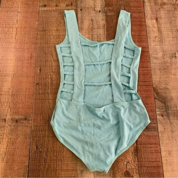 Silence + noise womens blue bodysuit with open back detail -S - Picture 6 of 7